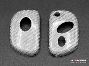 Maserati Granturismo Key Fob Cover - Carbon Fiber (2005 - 2017) - White Candy Maserati Granturismo Key Fob Cover - Carbon Fiber (2005 - 2017) - White Candy